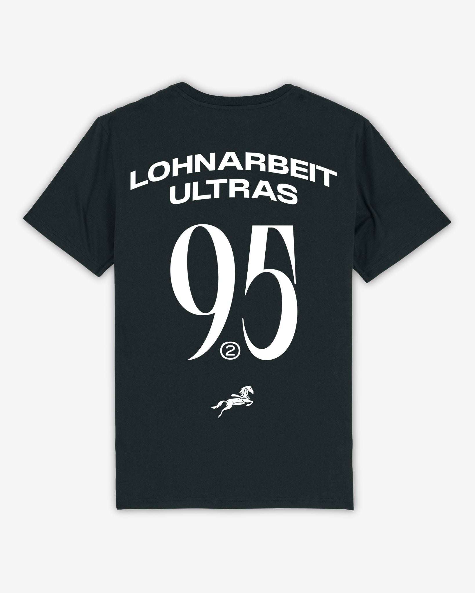 LOHNARBEIT ULTRAS - Black T-Shirt